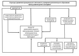 Структура управления Муниципального автономного учреждения дополнительного образования "Центр развития детей и молодёжи"